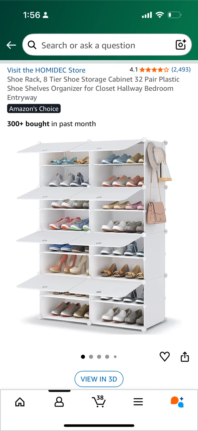 HOMIDEC 8-Tier Shoe Rack - photo 2