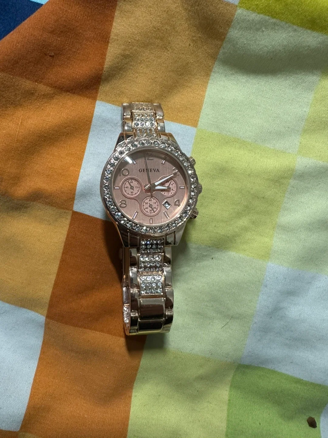 Geneva Crystal Quartz Rose Gold Watch image indicator(6)