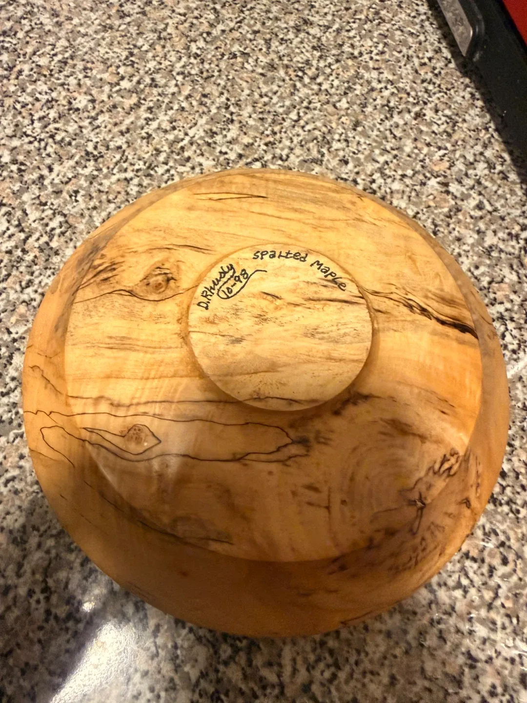 Handmade Spalted Maple Wood Bowl image indicator(2)