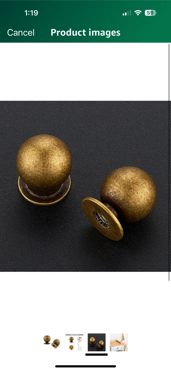 Vintage Bronze Round Cabinet Knobs 12 pcs image indicator(3)