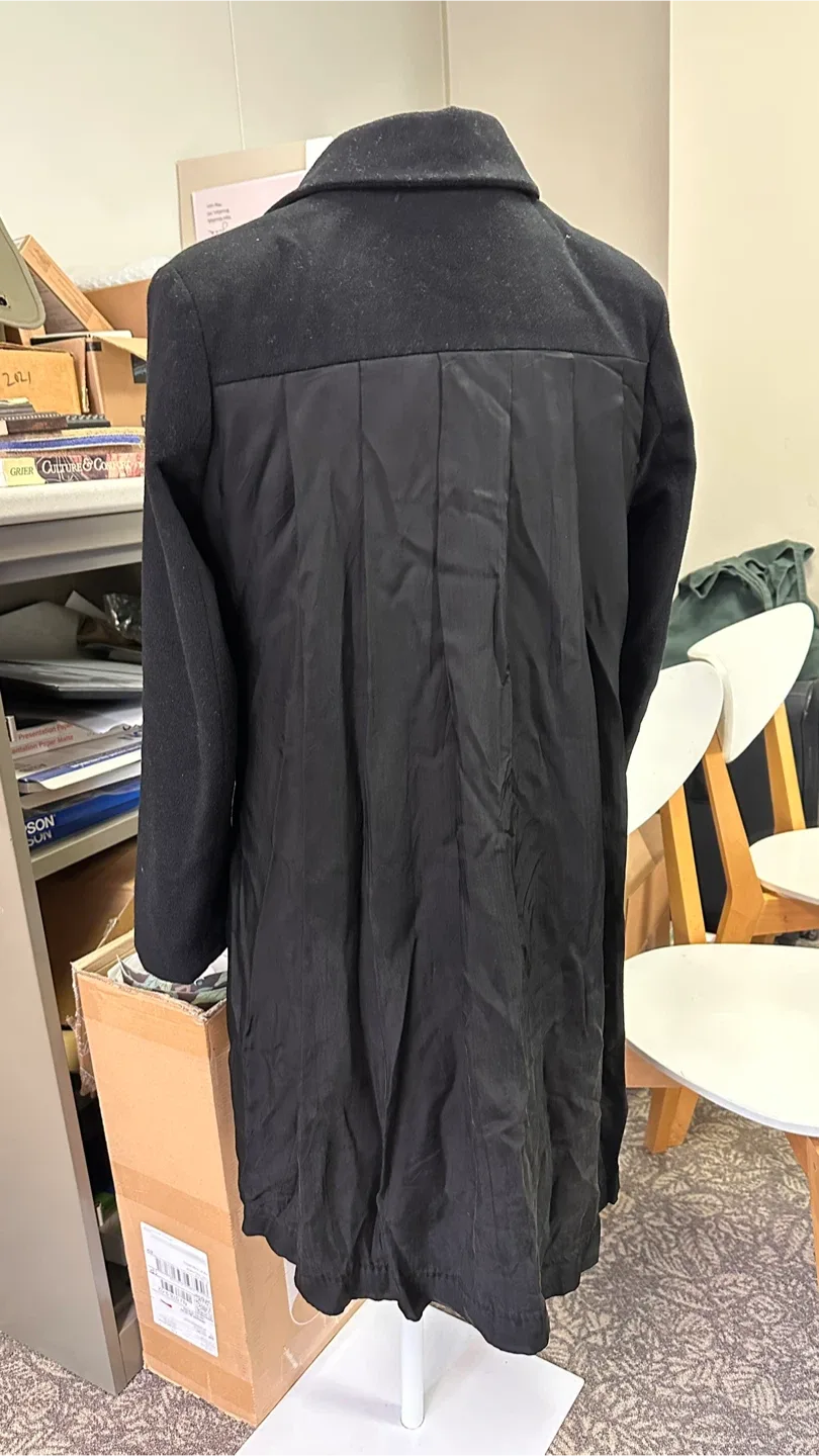 Black Wool Blend Coat image indicator(2)