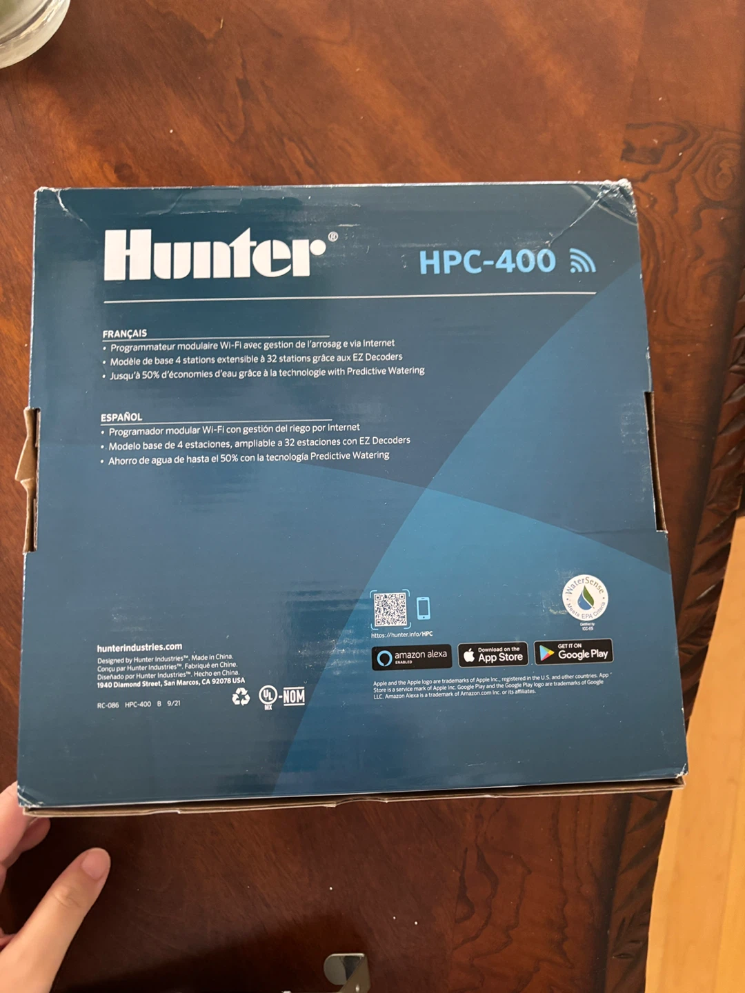 Hunter HPC-400 4 Zone Irrigation Controller - New! - photo 2