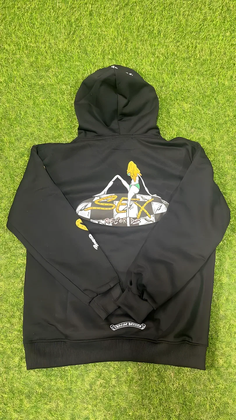 Chrome Hearts Sex Records Hoodie 🟨⬛️ image indicator(2)