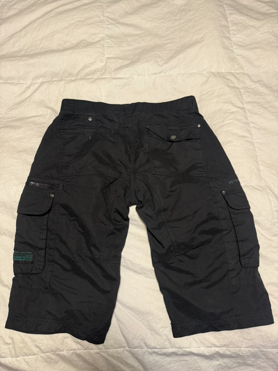 Project Raw Black Cargo Shorts - photo 2