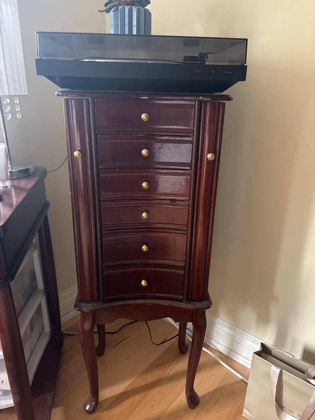 Wooden Jewelry Armoire
