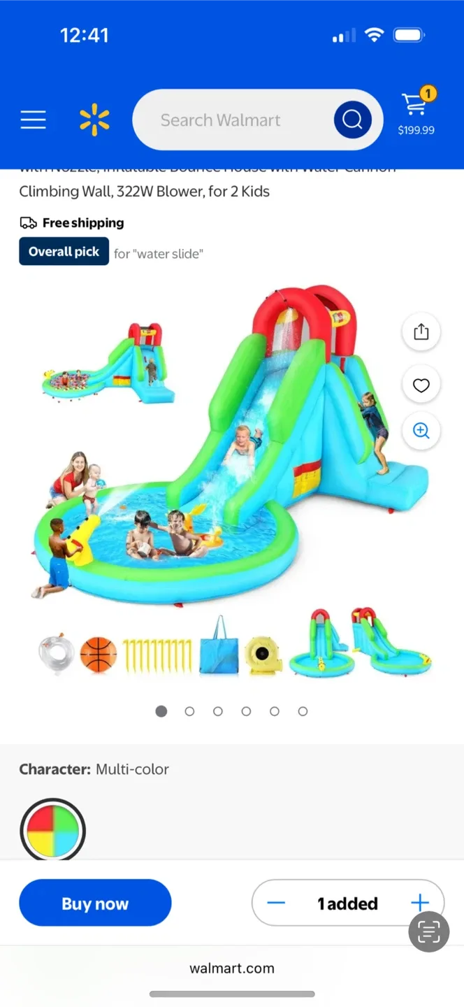 Inflatable Bounce House Water Slide with Blower - Kids