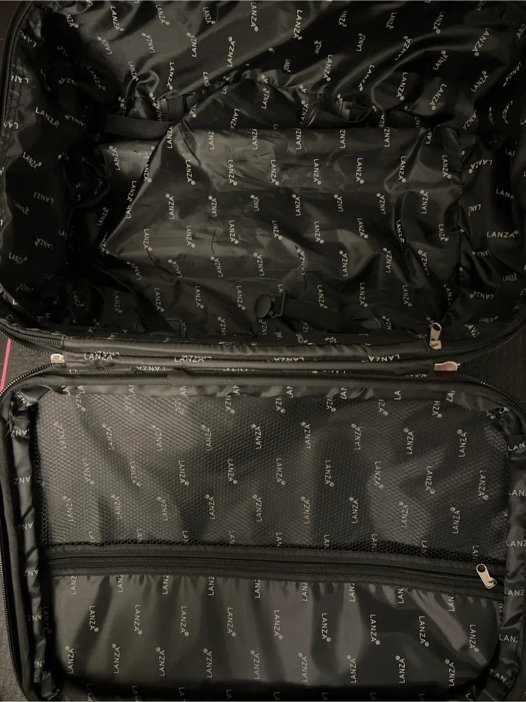 Lanza Black Rolling Suitcase image indicator(2)