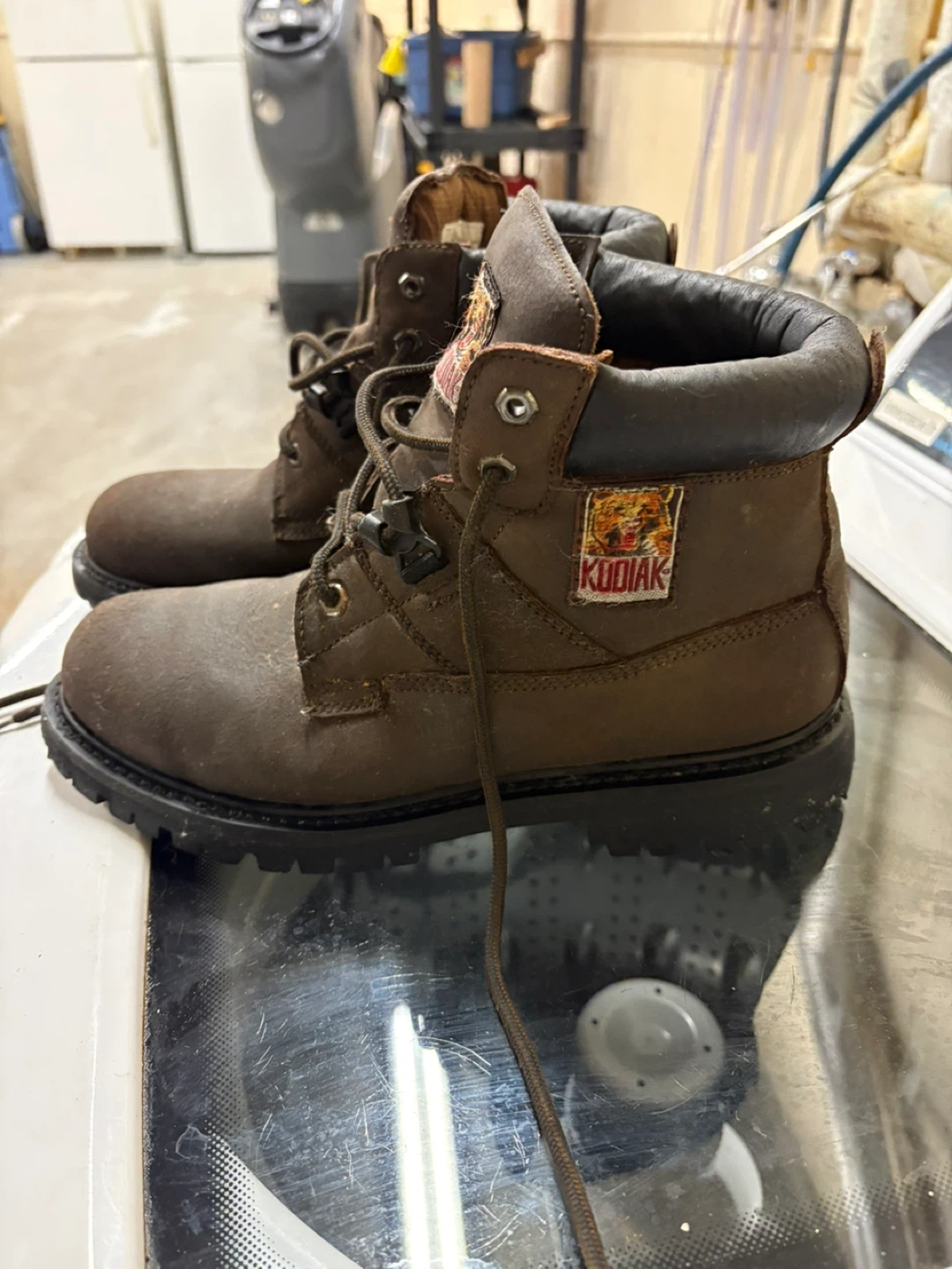 Kodiak Brown Leather Work Boots - photo 3
