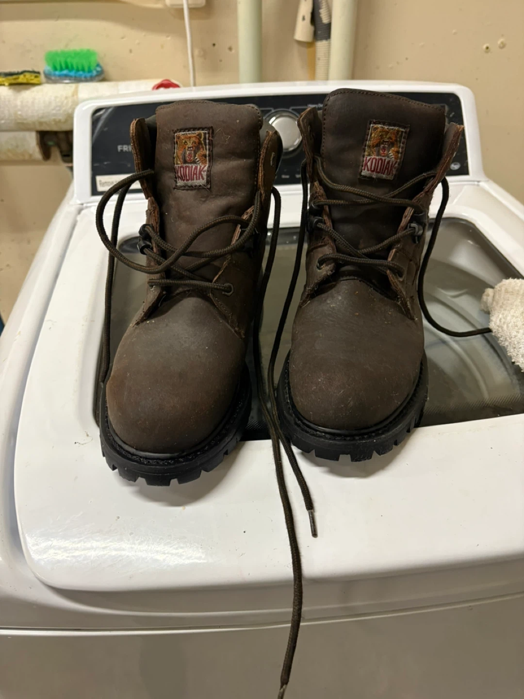 Kodiak Brown Leather Work Boots - photo 2