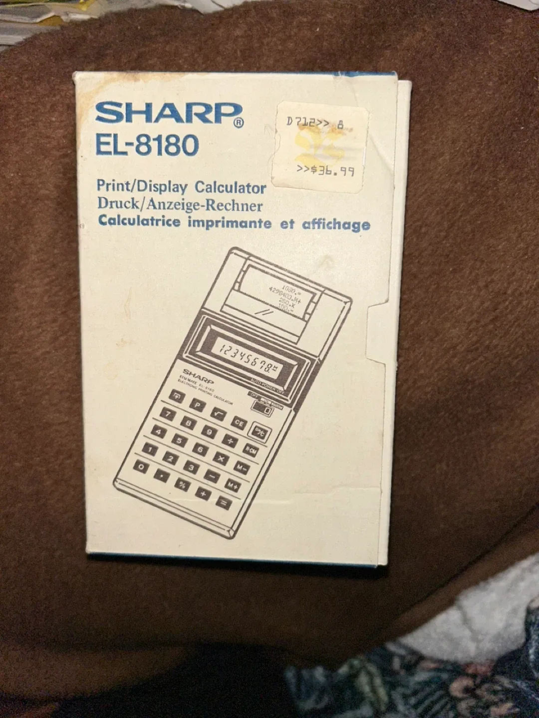 Sharp printing calculator image indicator(3)