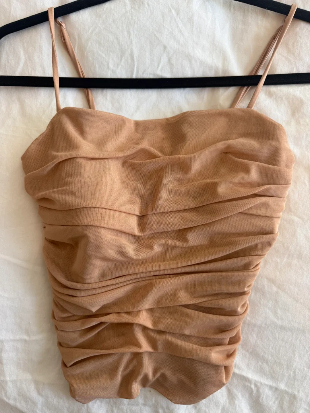 Windsor Ruched Cami Top - Nude