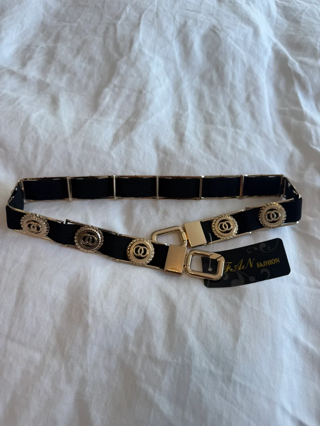 Fashion Belt - Gold & Black