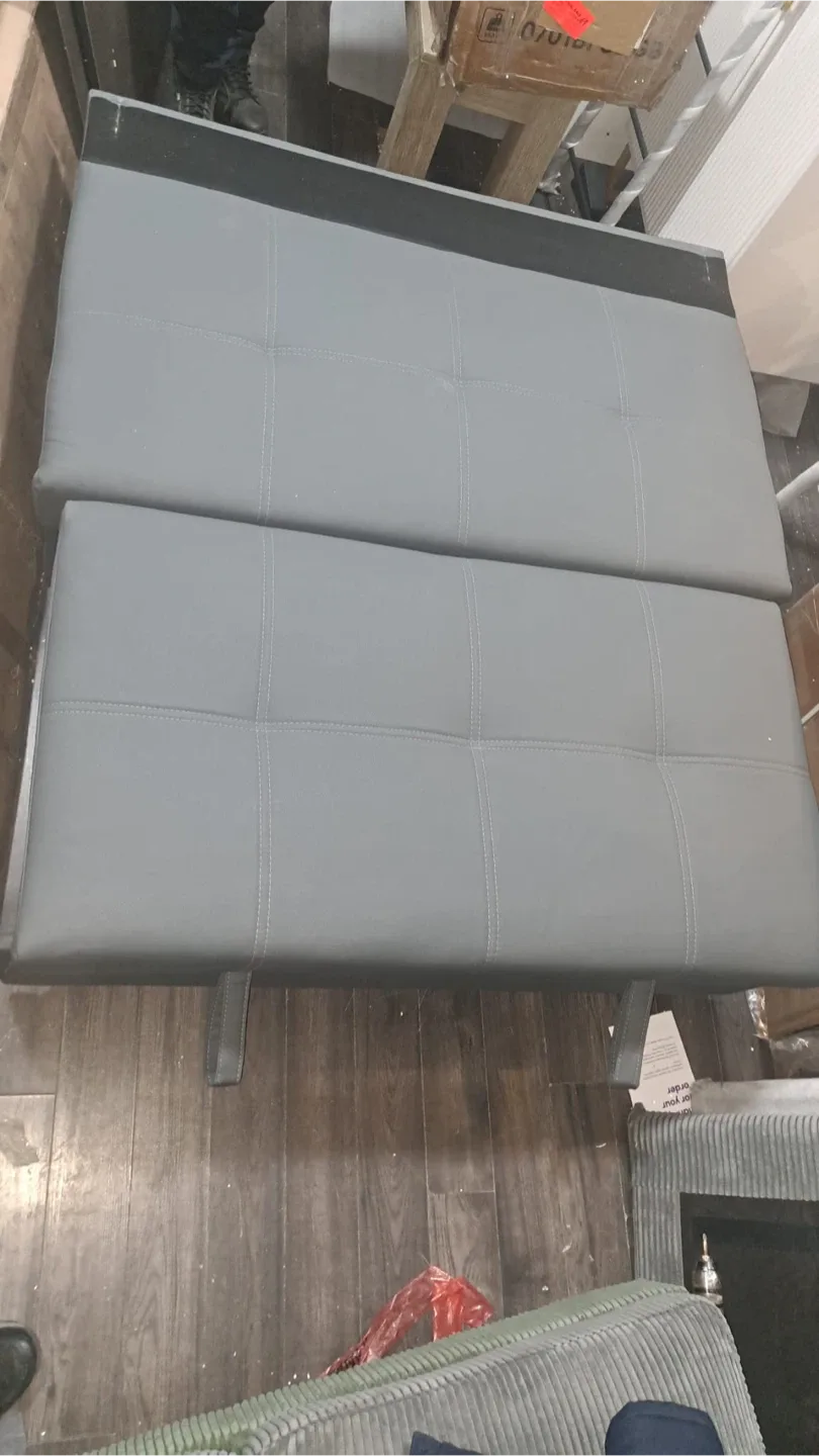 Grey Storage Ottoman Bench image indicator(2)