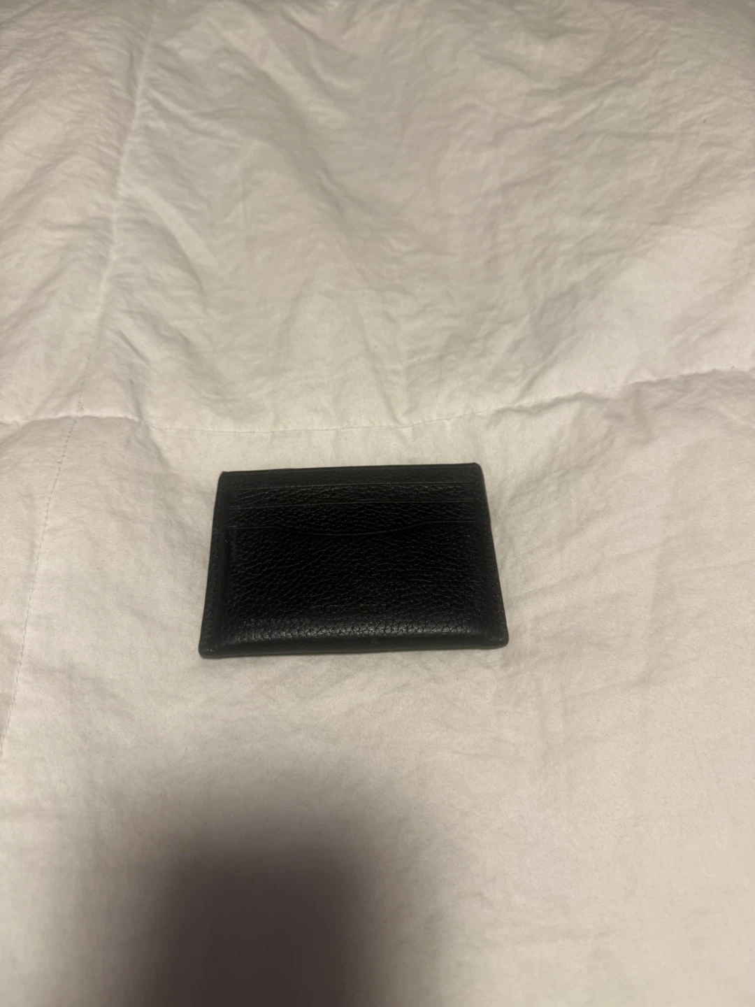 Coach Black Leather Card Holder