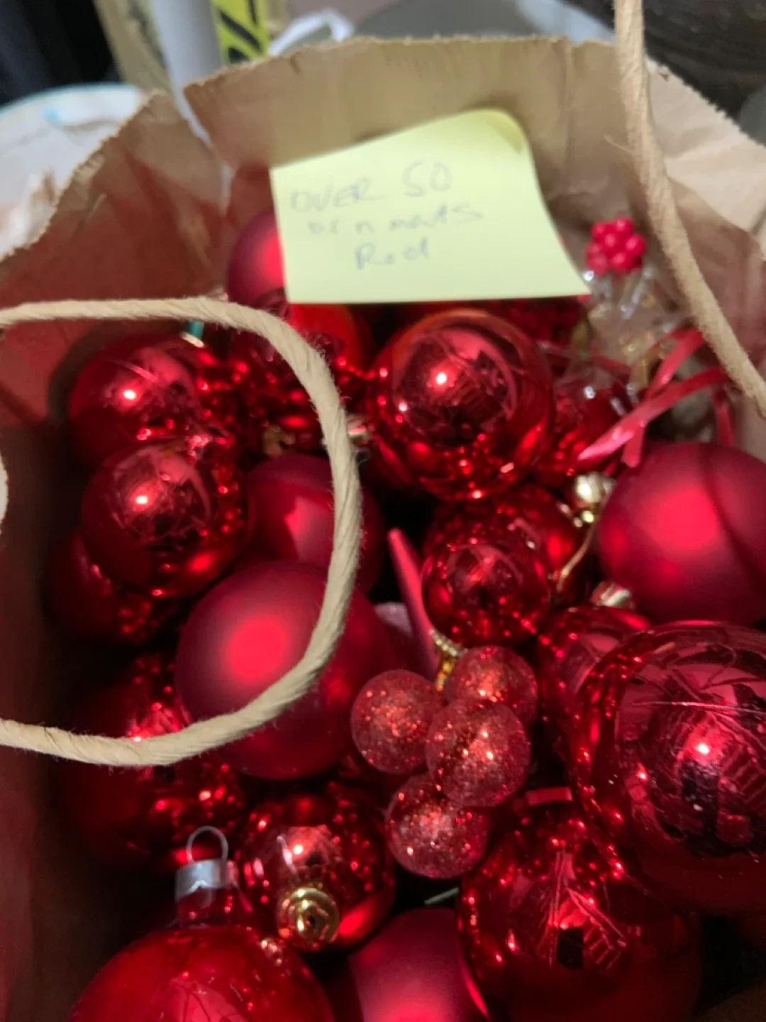 Red Christmas Ornaments - Over 50!