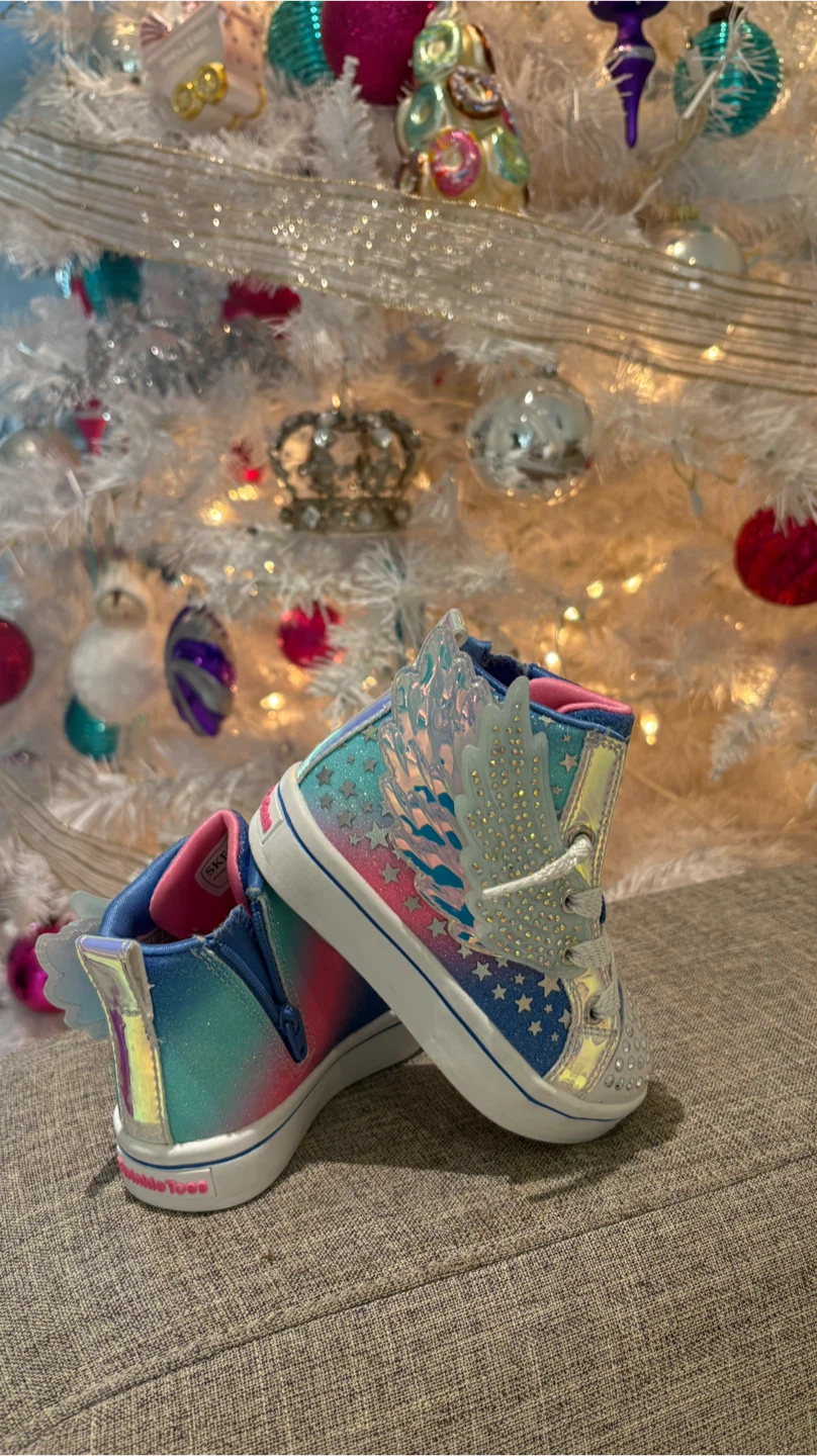 Skechers Twinkle Toes Winged Hi-Tops - Size 5 - photo 3
