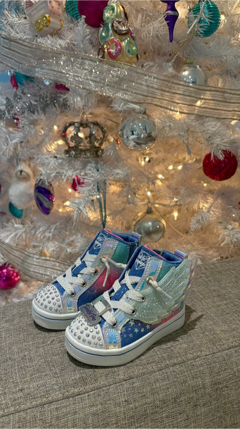 Skechers Twinkle Toes Winged Hi-Tops - Size 5 - photo 2