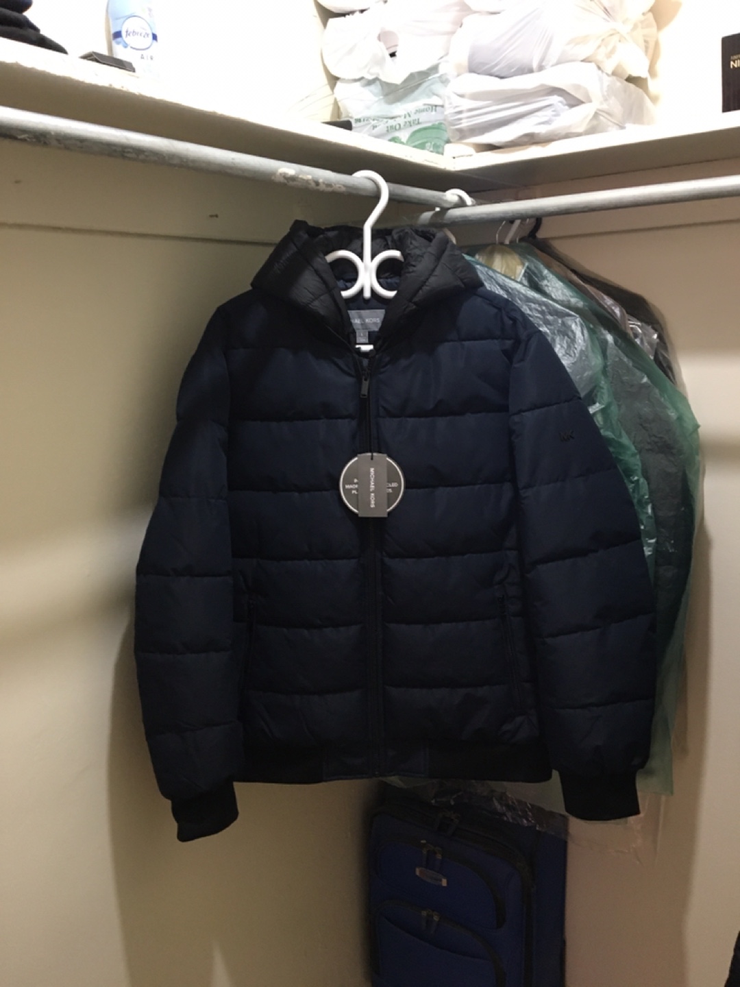 Michael Kors Puffer Jacket - Navy Blue