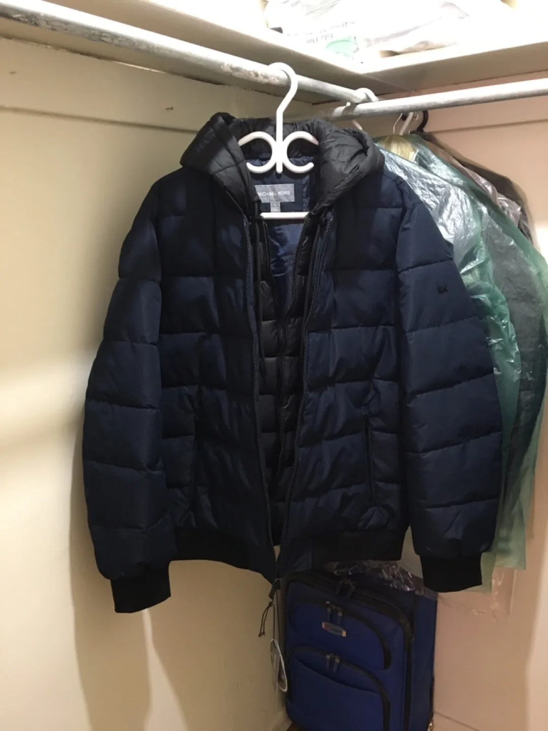 Michael Kors Puffer Jacket - Navy Blue image indicator(3)