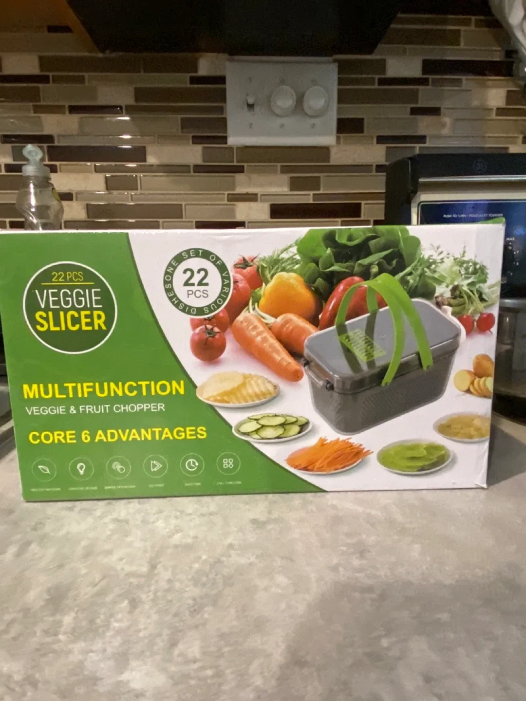 22-Piece Veggie Slicer - Multifunction Chopper