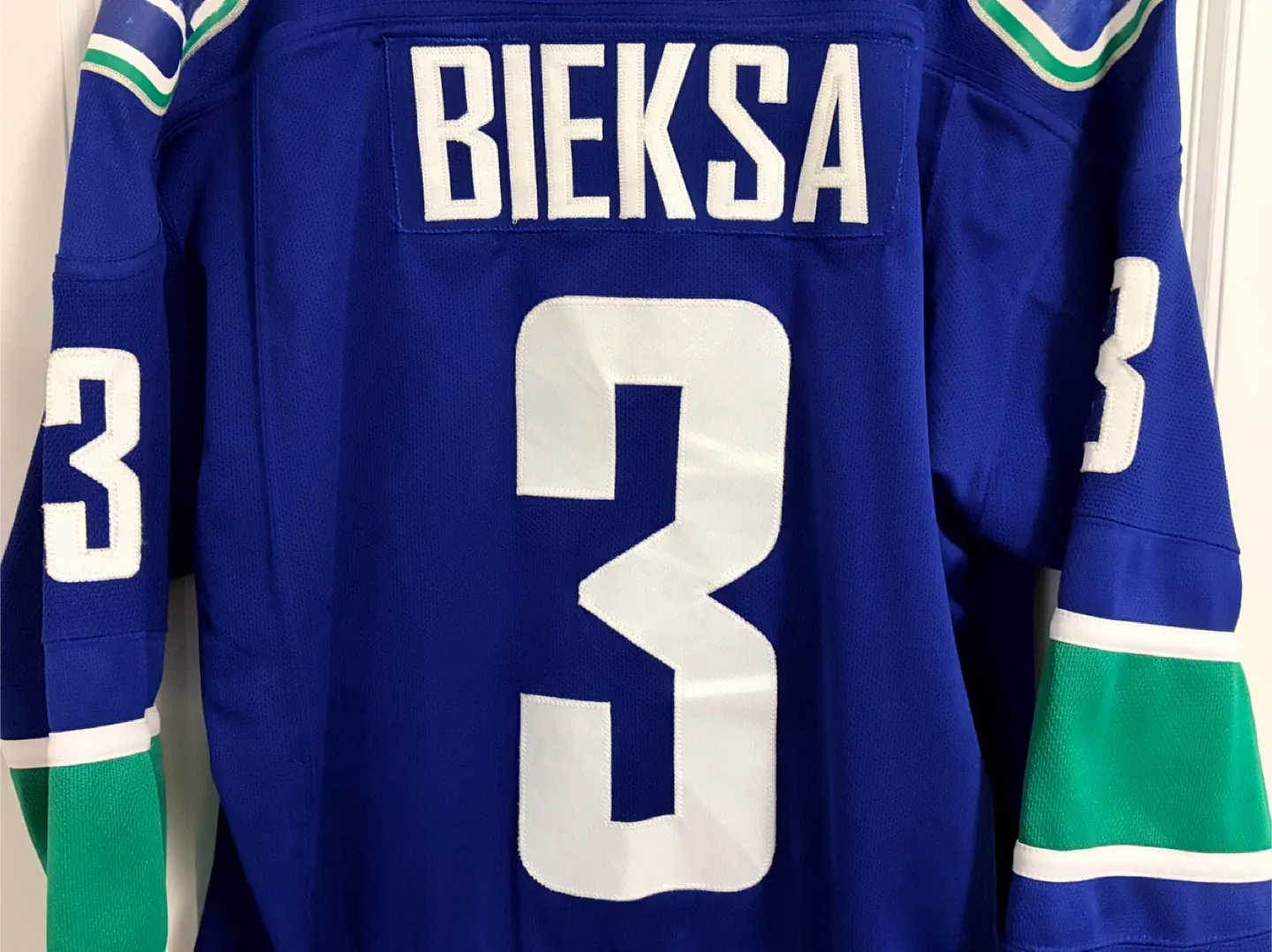 Authentic Reebok Vancouver Canucks Kevin Bieksa Jersey Small image indicator(2)