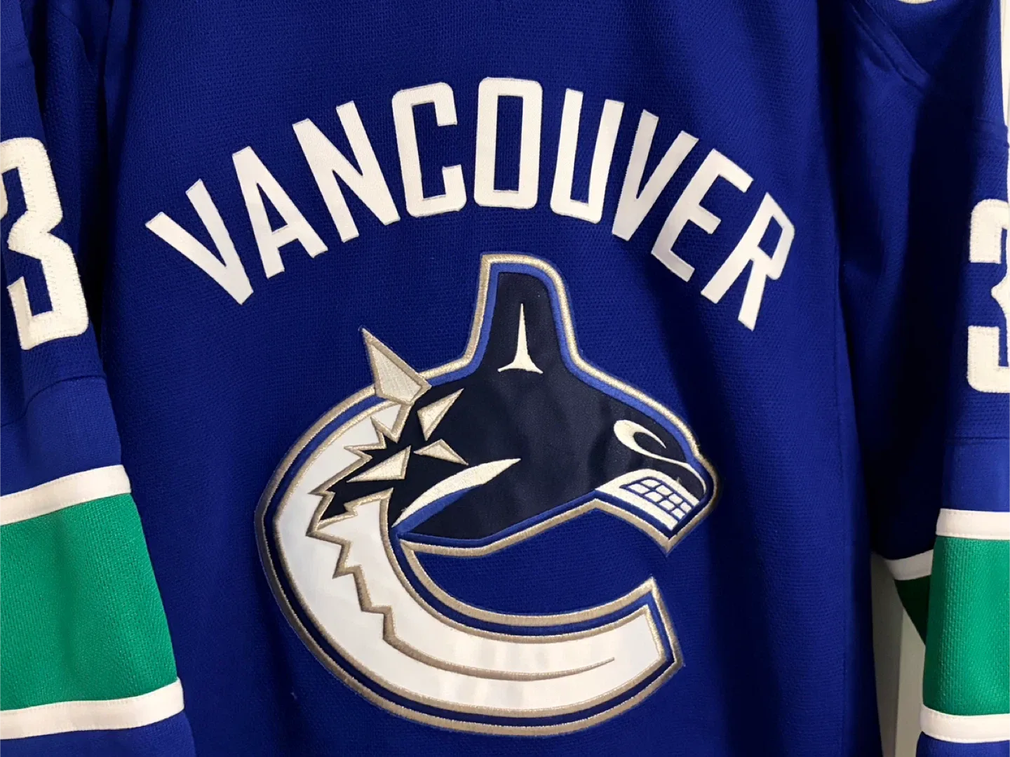 Authentic Reebok Vancouver Canucks Kevin Bieksa Jersey Small image indicator(5)