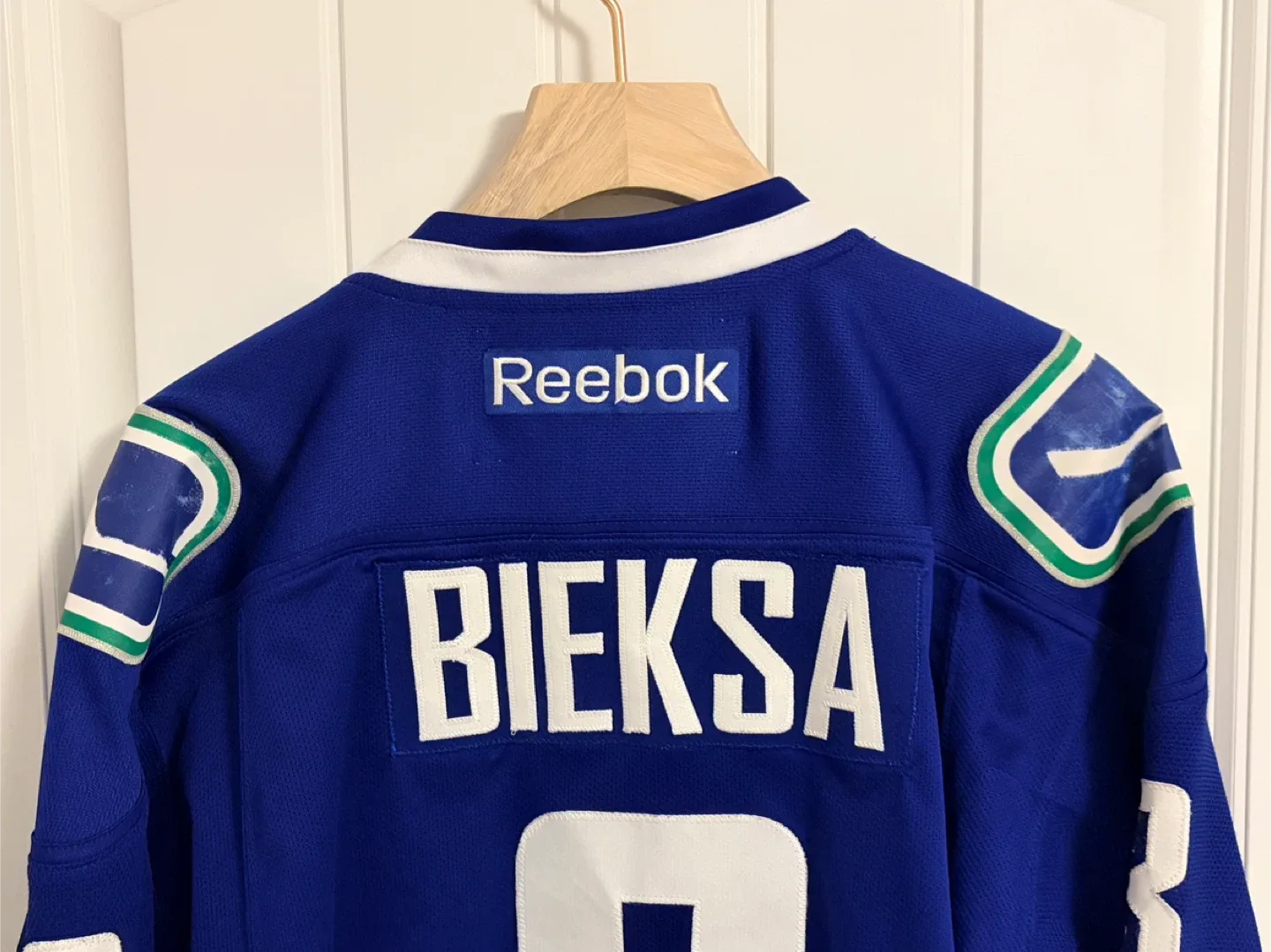 Authentic Reebok Vancouver Canucks Kevin Bieksa Jersey Small image indicator(3)