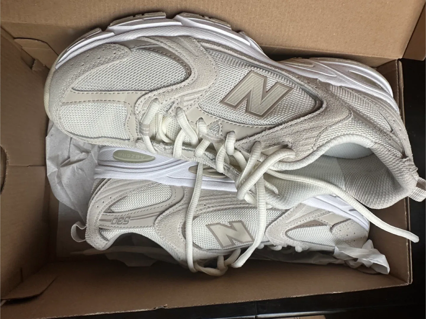 New Balance 530 Beige Sneakers size 9.5 image indicator(3)