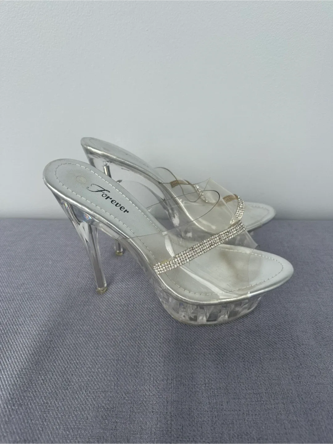 Forever Rhinestone Platform Heels image indicator(2)