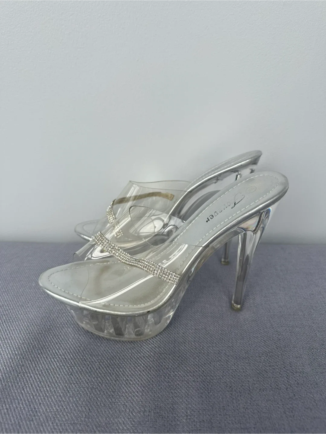 Forever Rhinestone Platform Heels image indicator(3)
