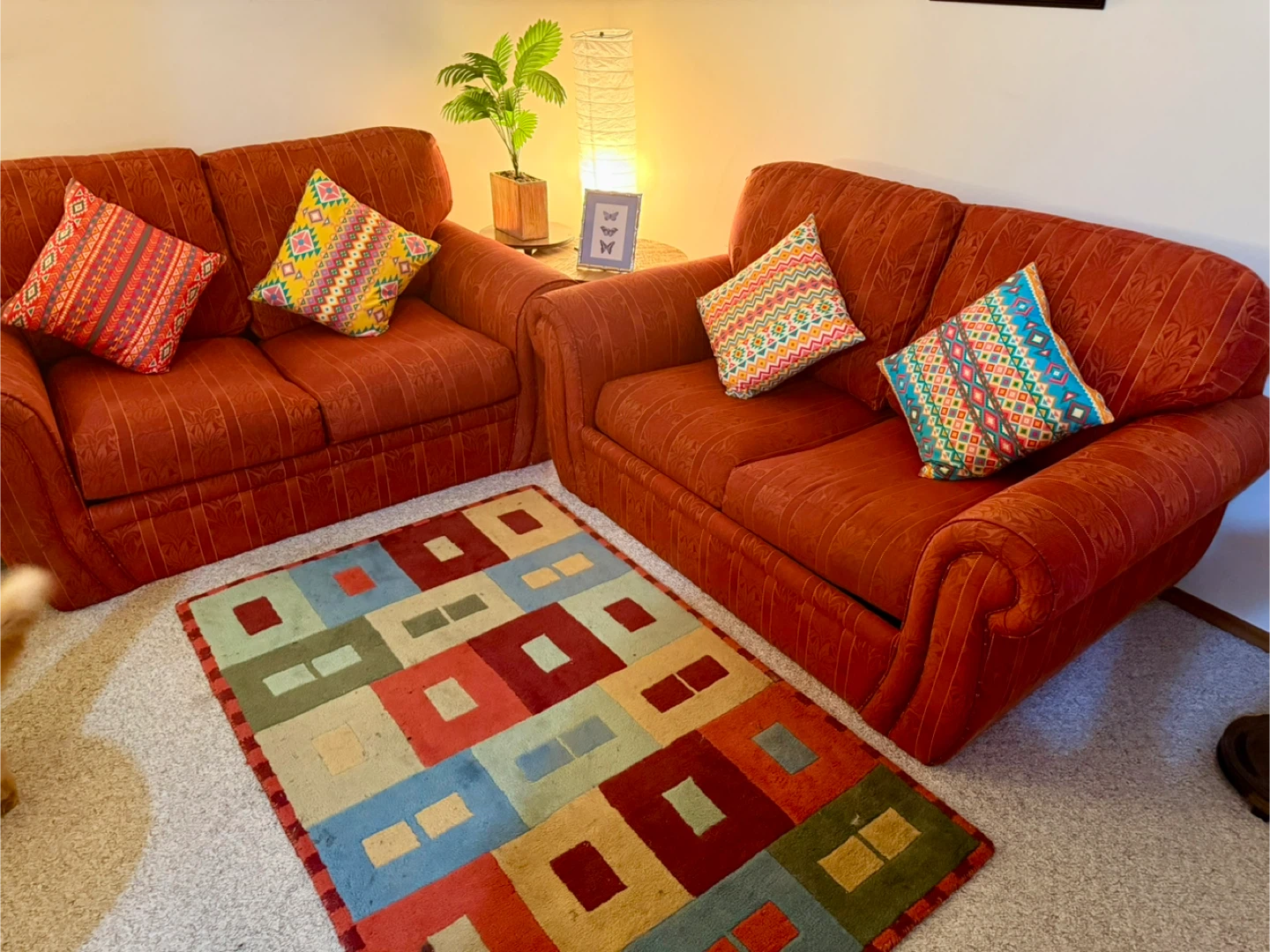 Pull-out Sofa Bed + FREE 4 cushions and a rug