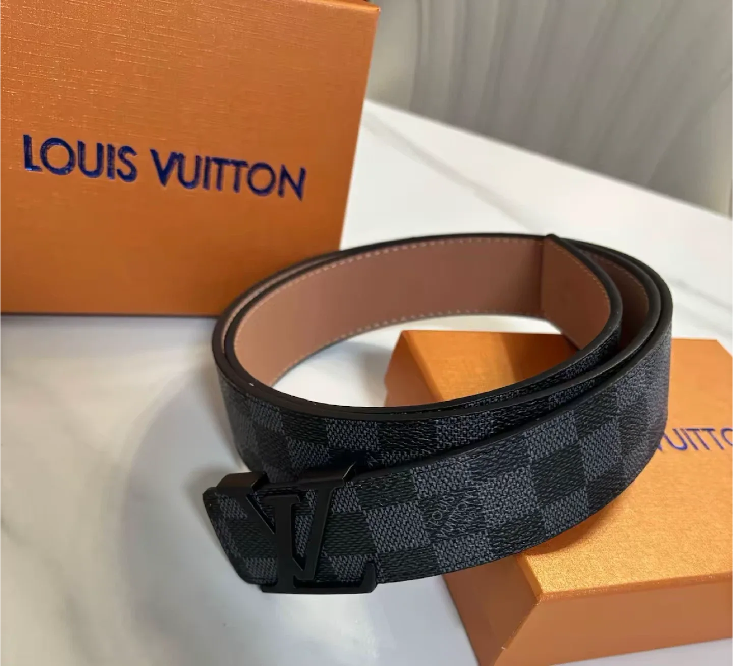 Louis Vuitton Damier Graphite Belt image indicator(3)
