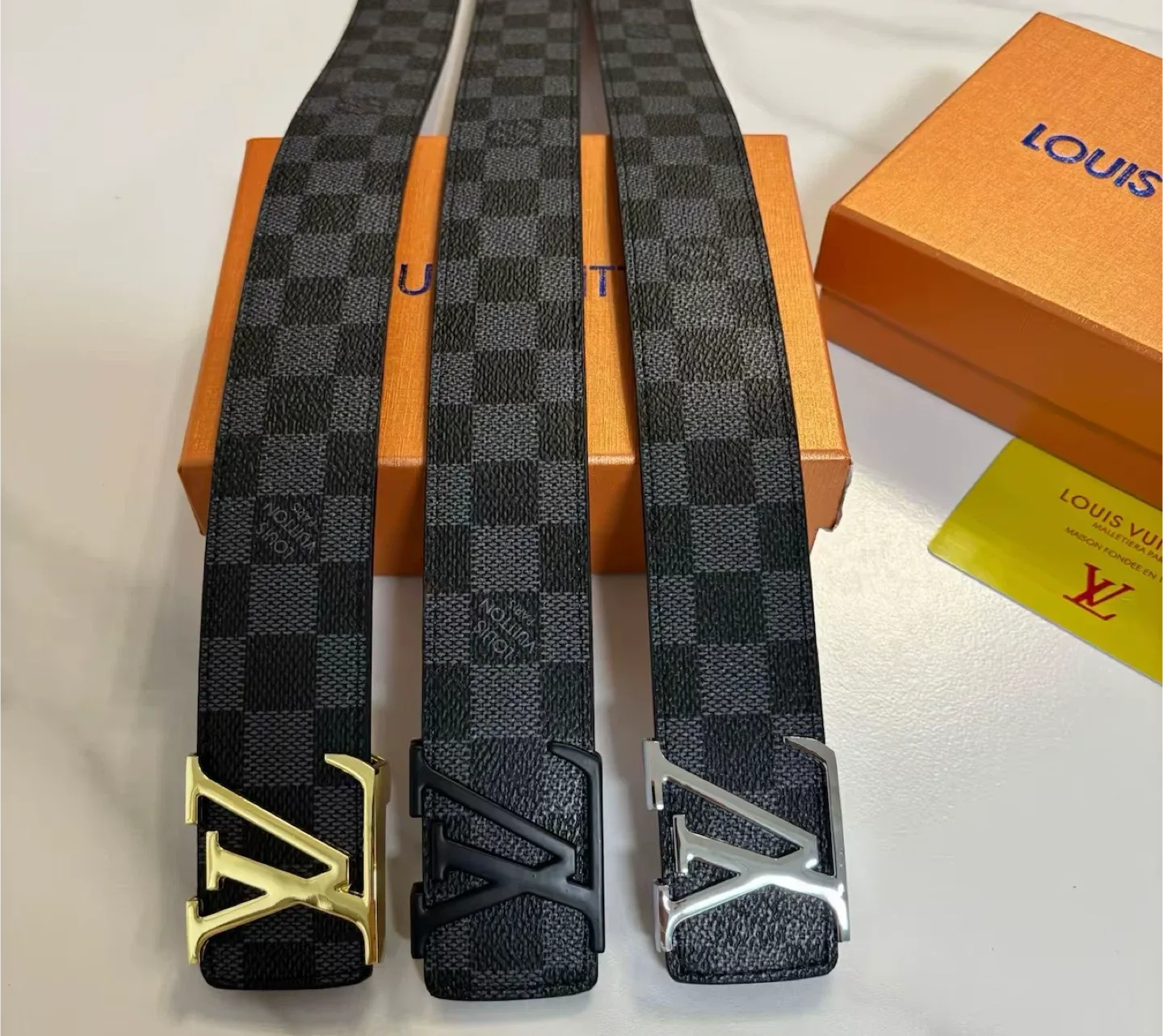 Louis Vuitton Damier Graphite Belt thumbnail