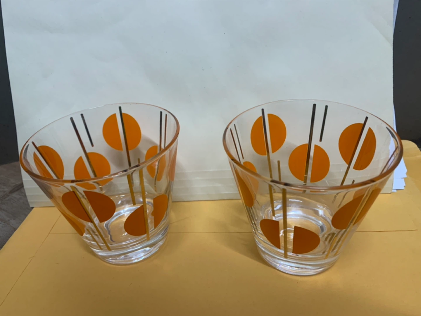 Vintage Fred Press Orange Mod Glasses - photo 4