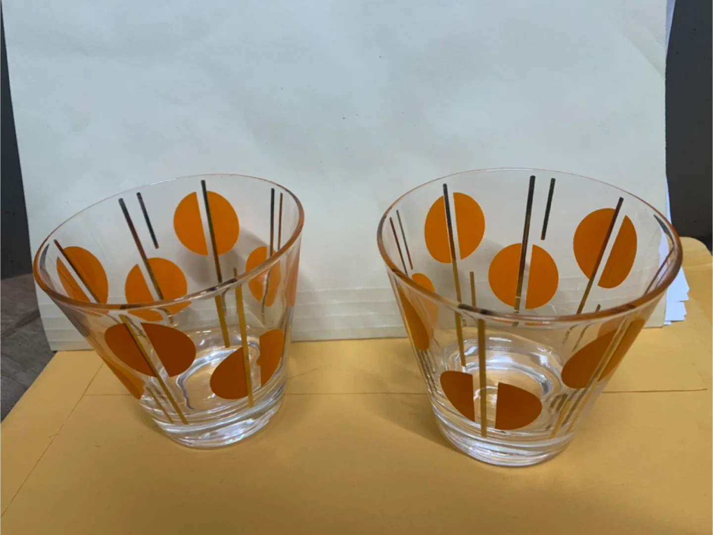 Vintage Fred Press Orange Mod Glasses image indicator(4)
