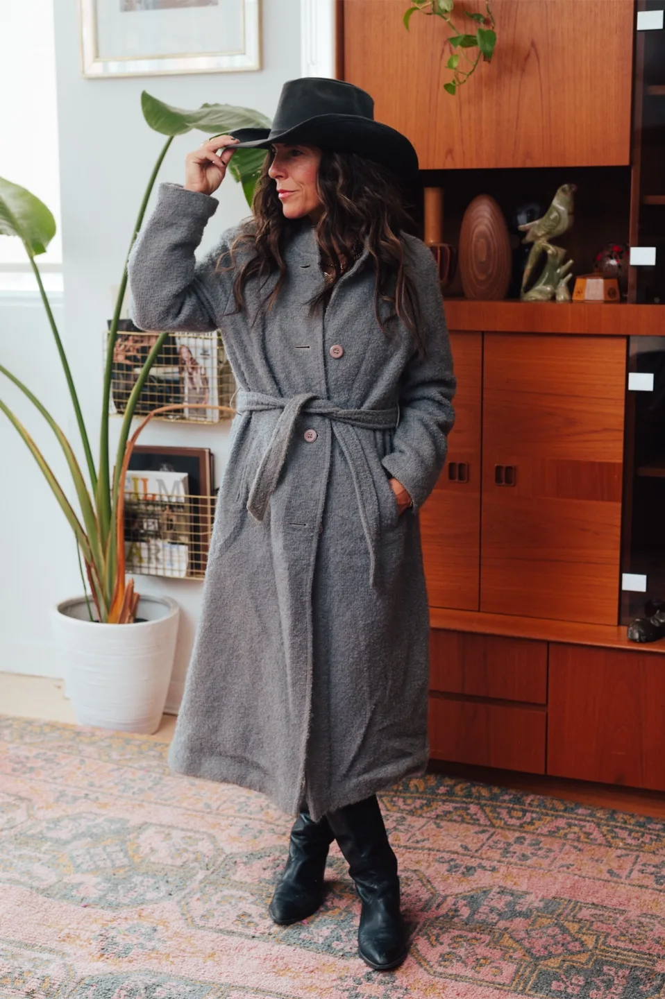 Vintage Wool Wrap Coat