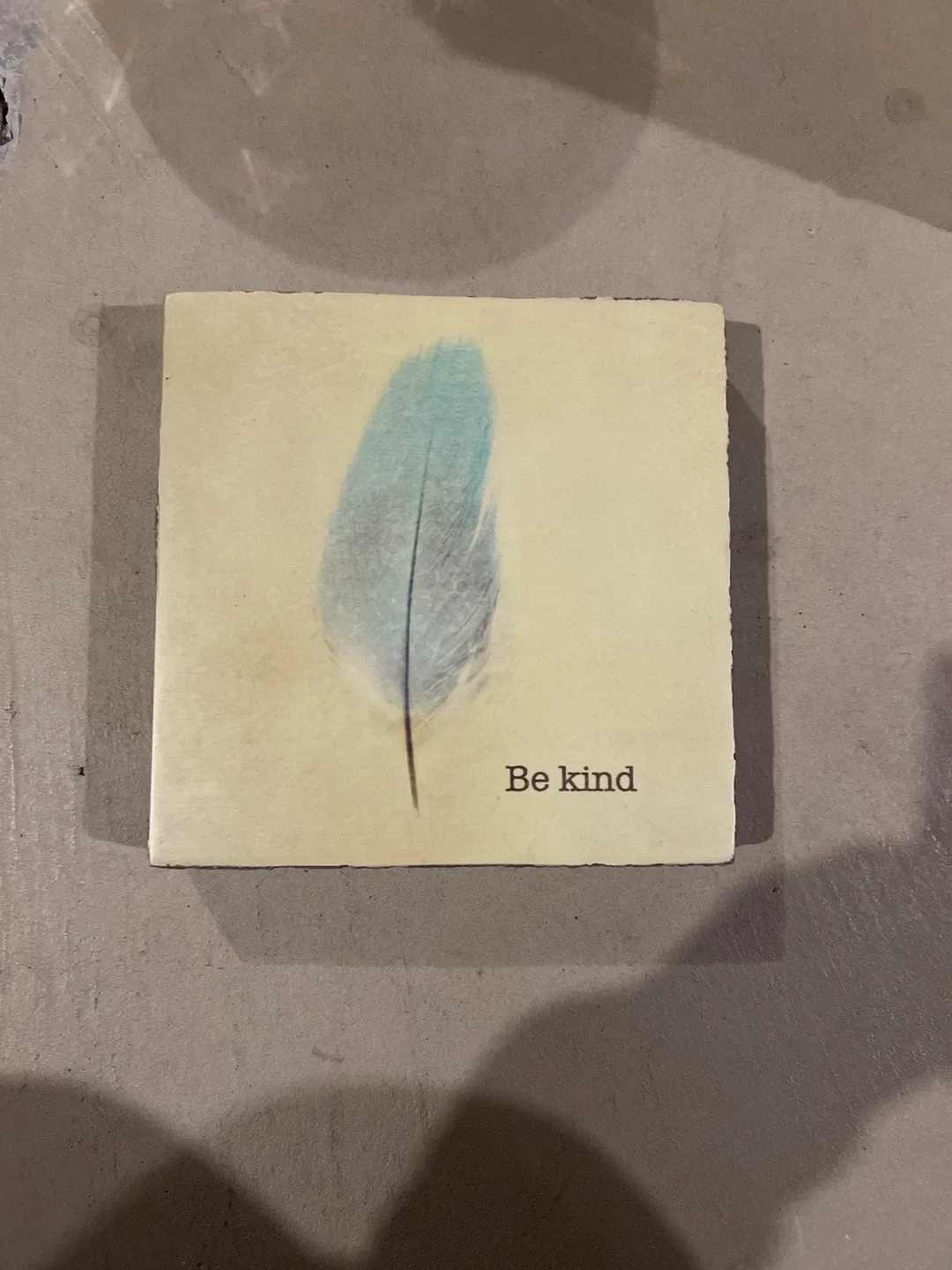 Ocean Made Studios 'Be Kind' Tile