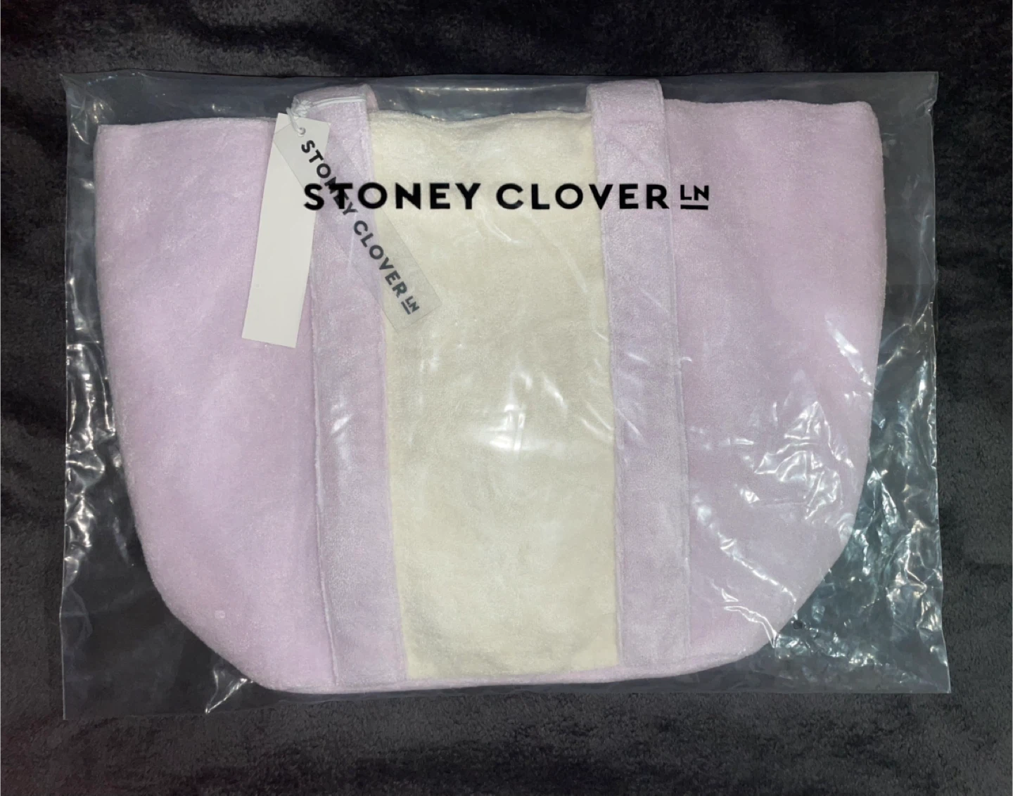 New Stoney Clover Lane Terry Two-Tone Mini Tote - Lilac - photo 3