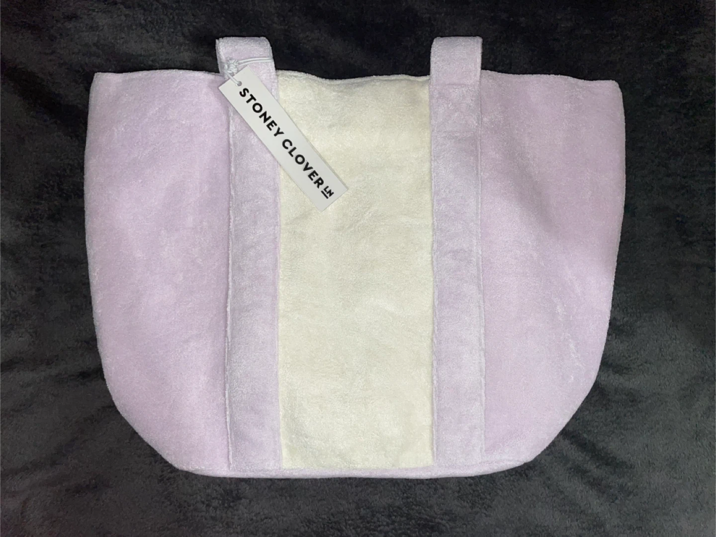 New Stoney Clover Lane Terry Two-Tone Mini Tote - Lilac