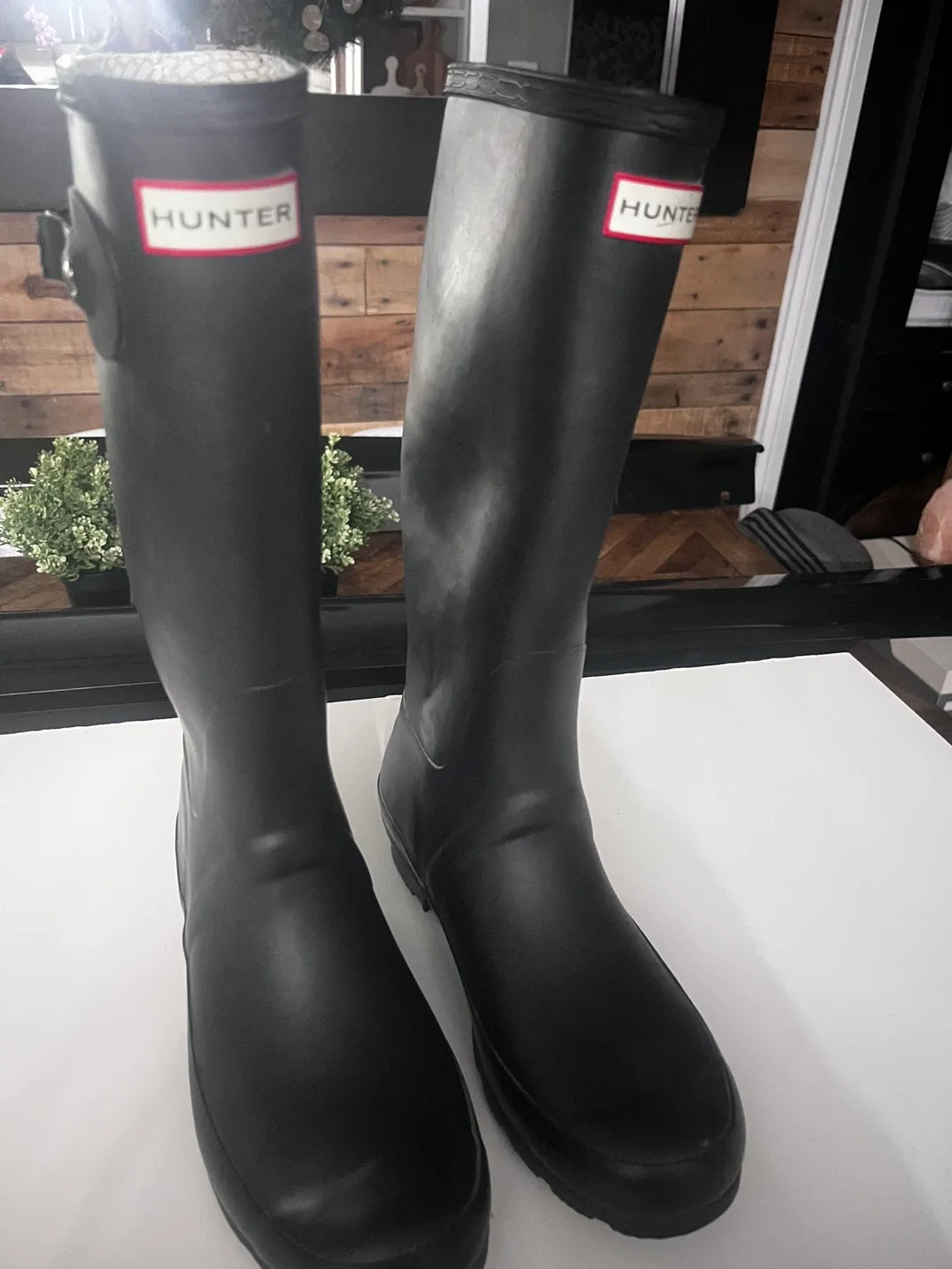 Hunter Black Rain Boots image indicator(2)