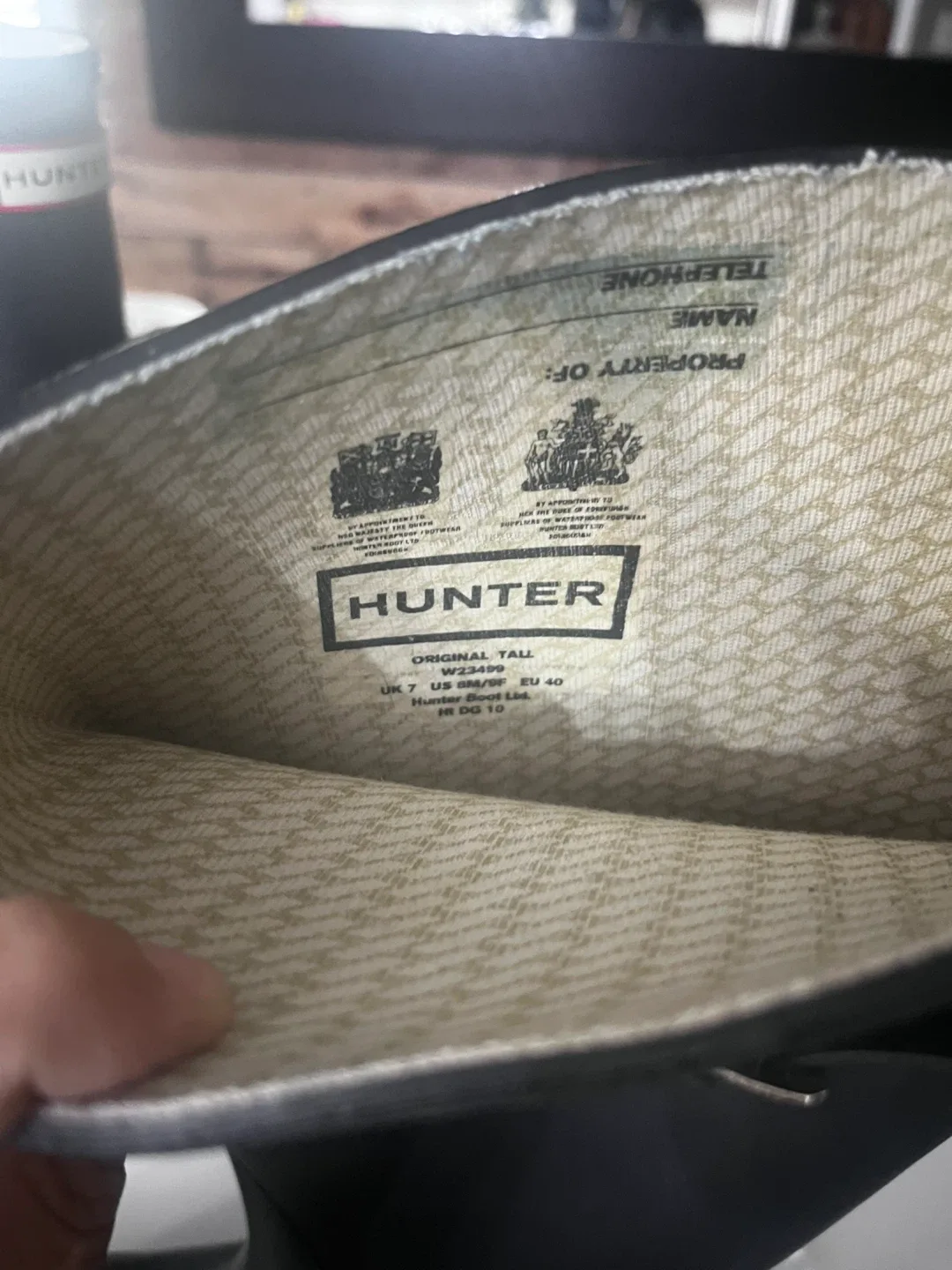 Hunter Black Rain Boots image indicator(6)