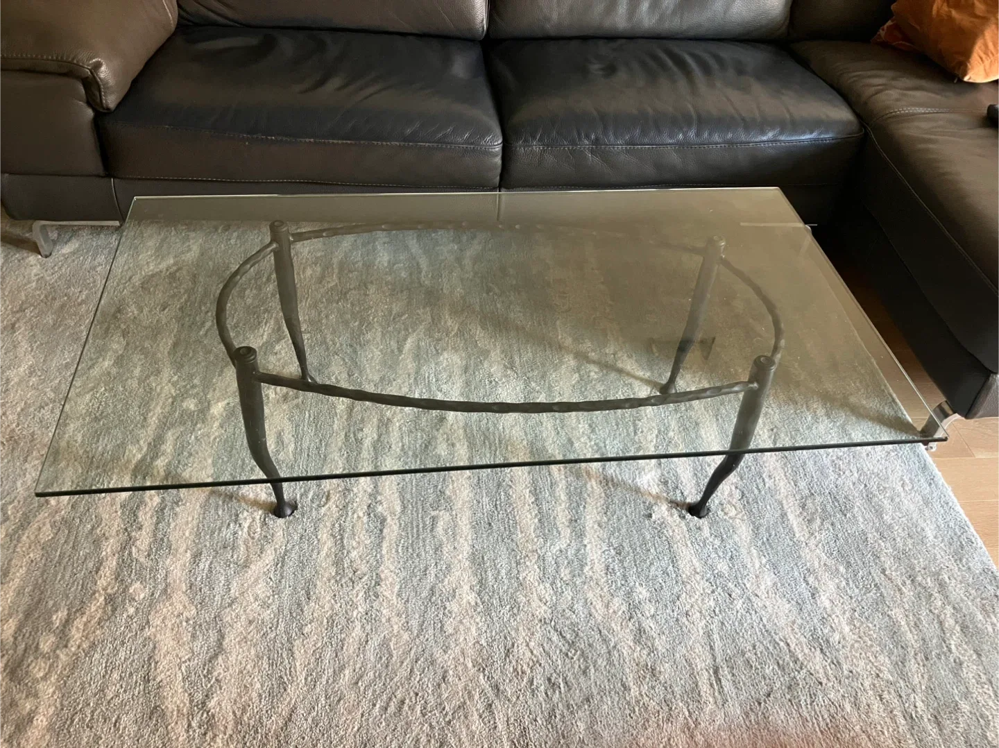 Designer rectangular Glass Top Coffee Table