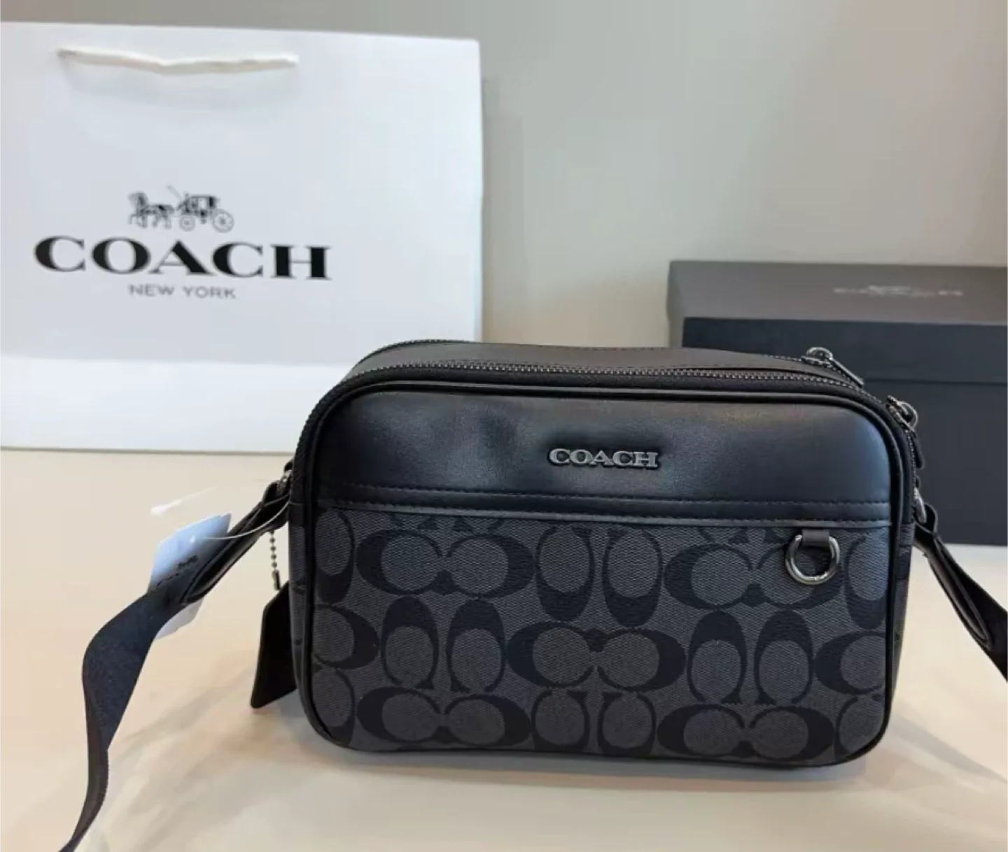 Coach Hudson Crossbody Bag in Signature Jacquard image indicator(3)