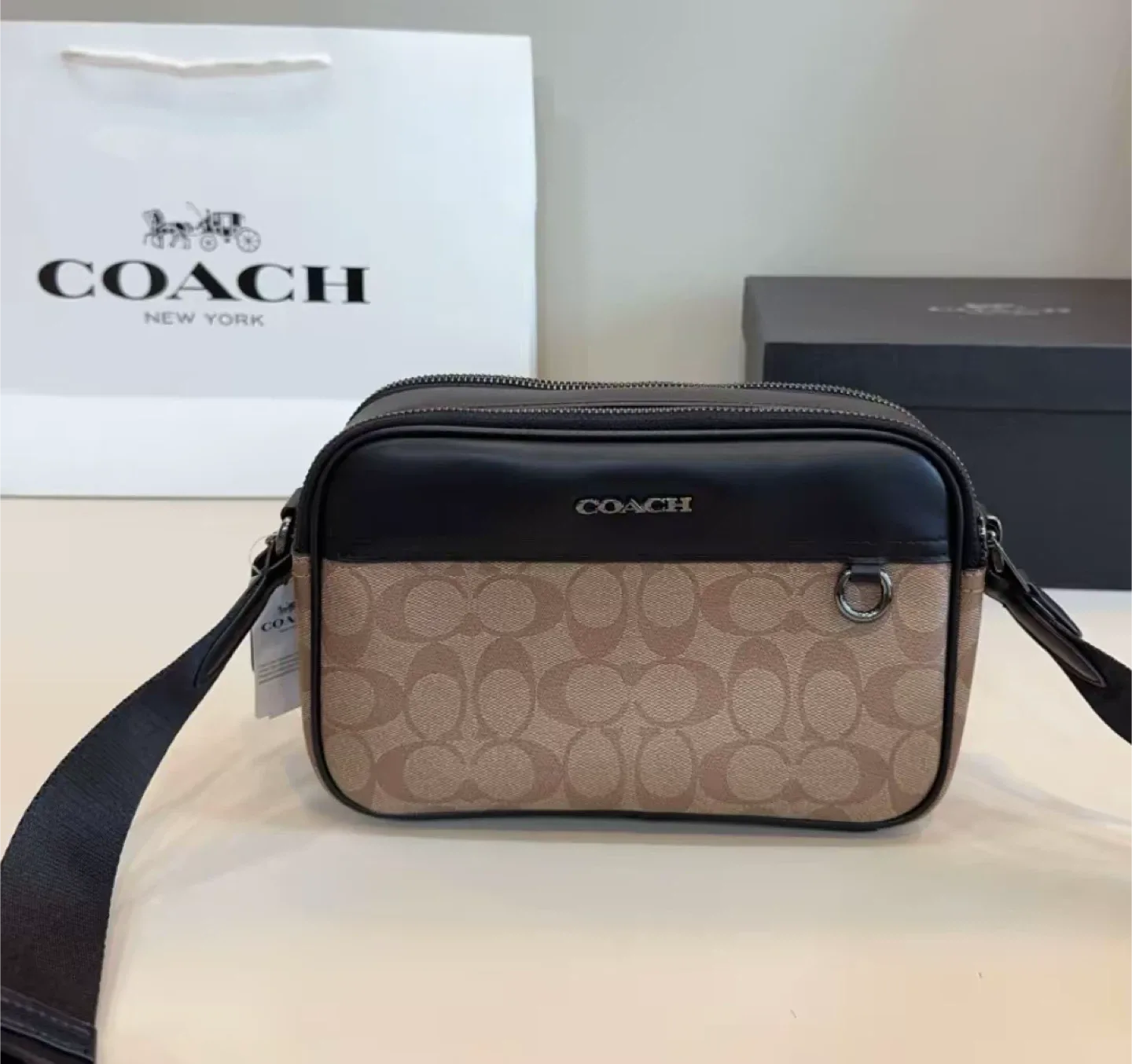 Coach Hudson Crossbody Bag in Signature Jacquard thumbnail