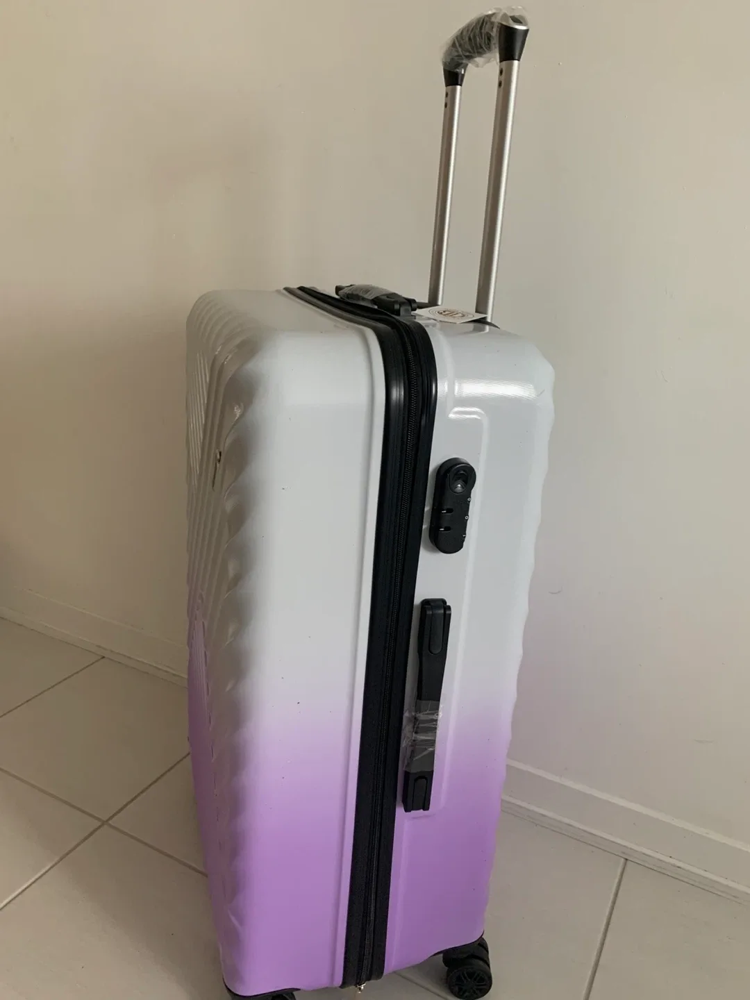 Coolife Luggage Set - Purple/White