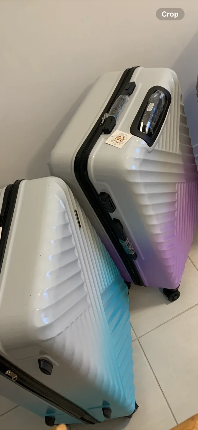 Coolife Luggage Set - Purple/White image indicator(3)