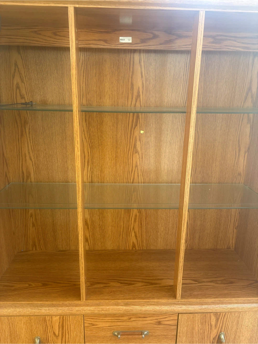 Oak Wood China Cabinet - photo 3