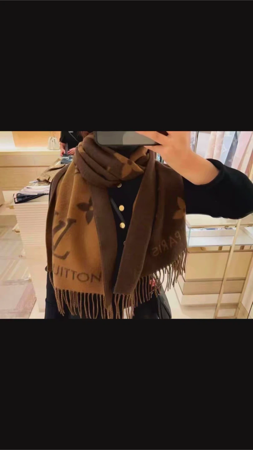 Louis Vuitton Brown Scarf