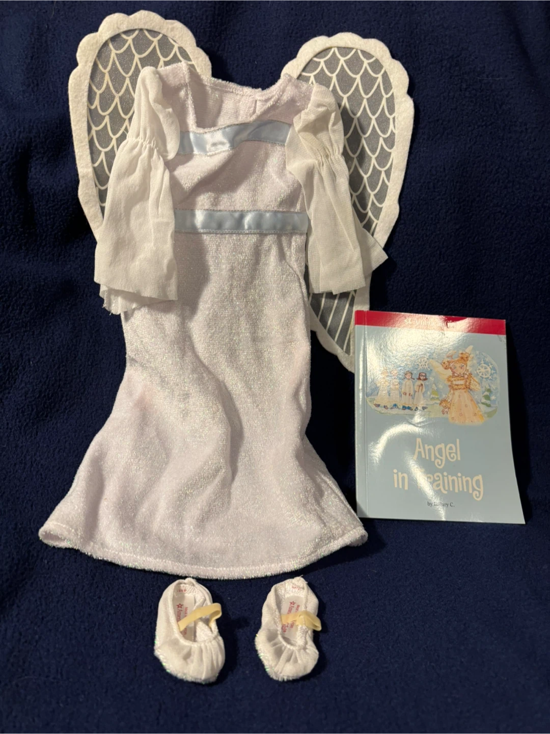 American Girl Angel in Training Outfit with Wings & Book