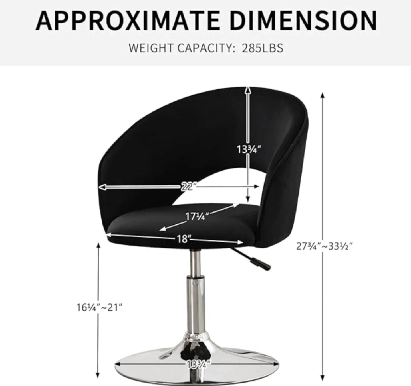 Black Swivel Chair image indicator(3)